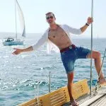 day sail guy enjoying