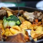 lamb vegetables under the bell