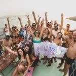 party people on a boat