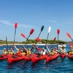 sea kayak group