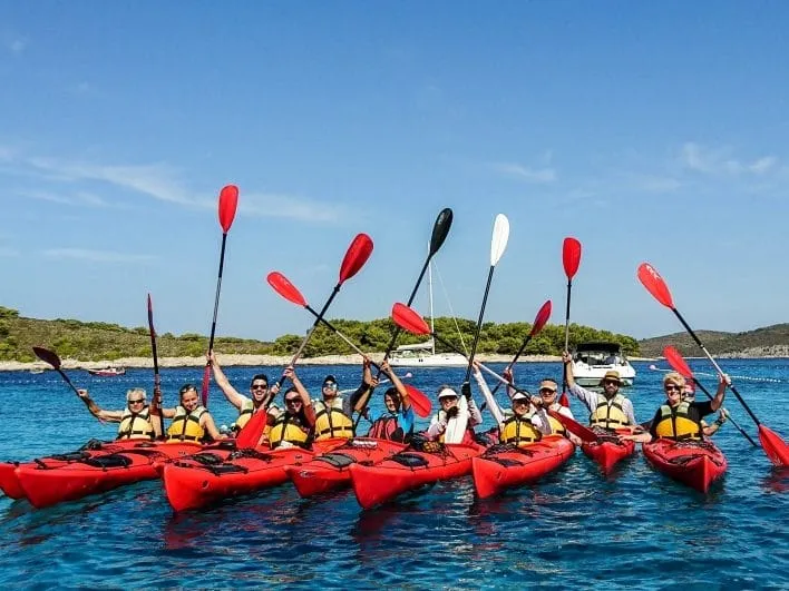 sea kayak group