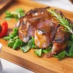 served steak